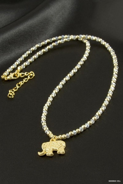 ZERO LAND Zngzrmll Elephant Crystal (30310) Pendant Yellow
