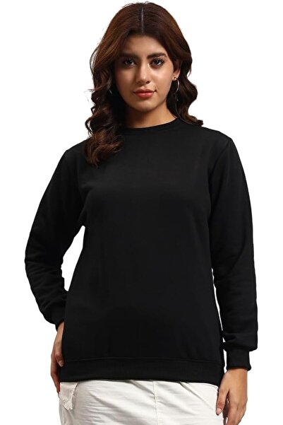 styleville.in سويت شيرت برقبة دائرية للنساء - بلوفر صوف مريح، بلوزة كاجوال فض...