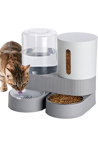 UANDME Yuanhome Automatic Cat Feeder and Water Dispenser 2 in 1 Pet Food and ...