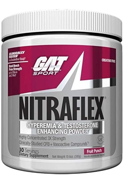 GAT SPORT Nitraflex Preworkout Hyperemia Test Booster Fruit Punch 300 g