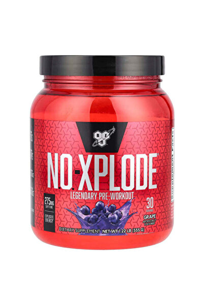 BSN N.O.-XPLODE ليجندري بري وورك آوت بنكهة العنب 555 جرام