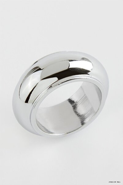 ZERO LAND Zngzrmll Curved Metal Ring Silver (42951) Color 6