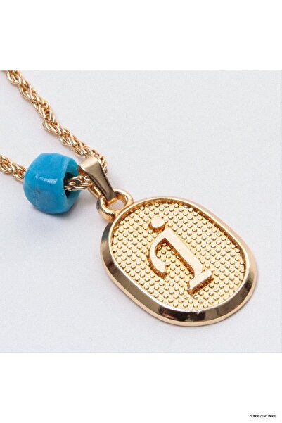 ZERO LAND Zngzrmll Plastic Beaded Twisted Letter (41255) Necklace İ
