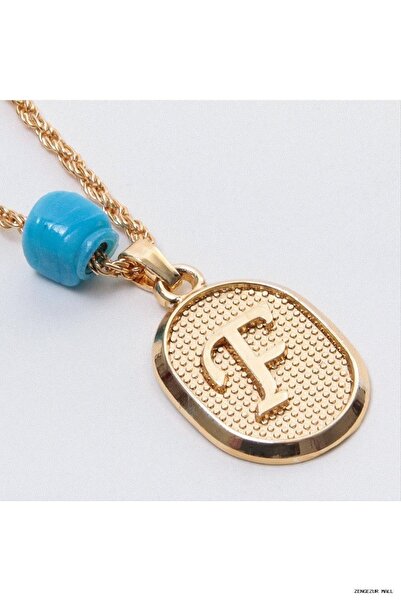 ZERO LAND Zngzrmll Plastic Beaded Twisted (41258) Letter Necklace