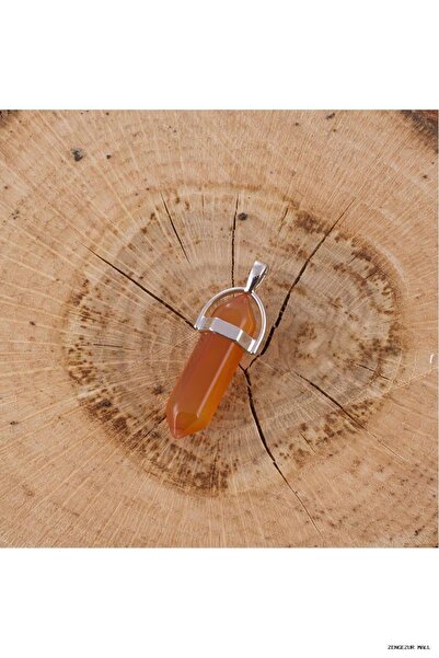 ZERO LAND Zngzrmll Agate Point Pendant (34911) Brown Standard