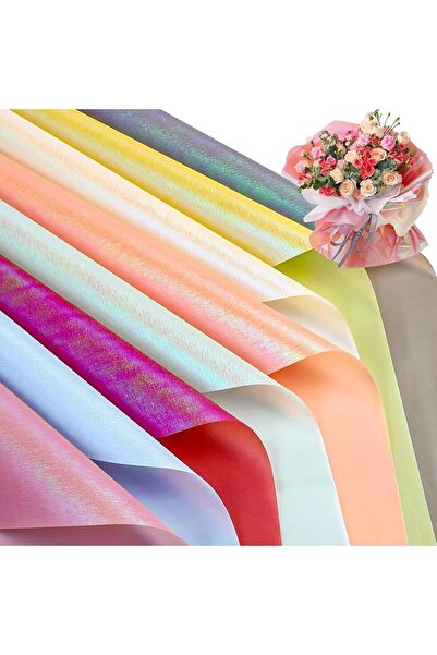 GENERAL كاستويف ورق تغليف زهور من 9 ورقات - مستلزمات تغليف باقات الزهور المقا...