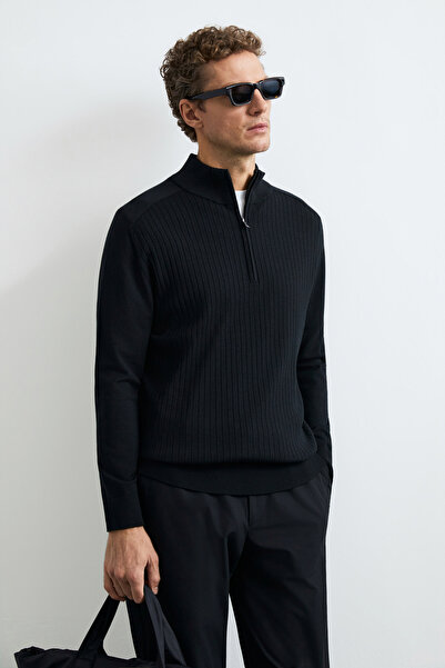 Lufian Asher Men's Sweater Black