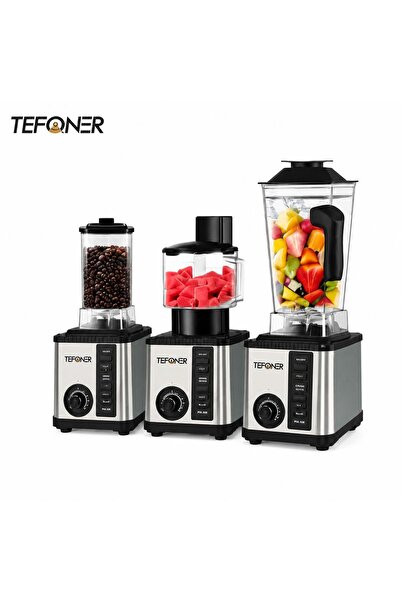 TEFONER خلاط تيفونر 19 في 1 متعدد الوظائف 9500 واط، خلاط ومطحنة ومفرمة وعصارة...