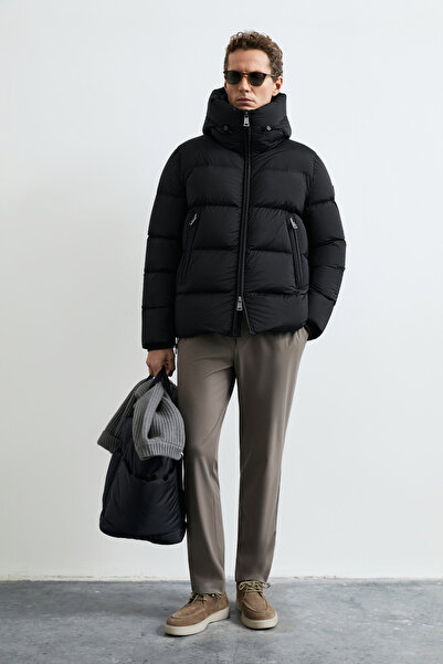 Lufian Tommy Goose down Men's Coat Black