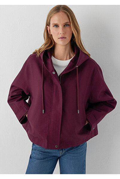 Mavi Bordo Ceket Oversize / Geniş Kesim 1110888-70434