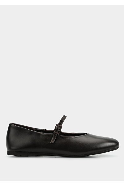 Provoq Brown Leather Women's Ballerinas