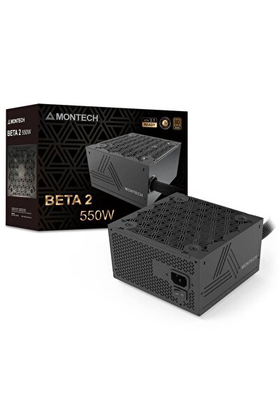 MONTECH BETA 2 Power Supply, 550 W, ATX, 80 PLUS Bronze (Black)