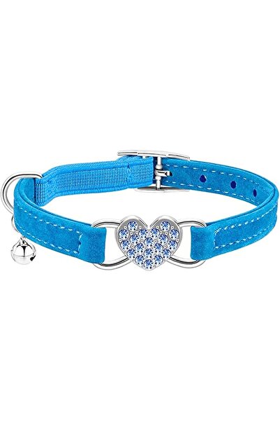 ASKIND Heartbling Small Cat Collar with Safety Strap and Bell Adjustable 8-10...