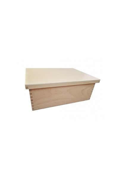 Dacart Montessori Cutie din lemn cu capac 31cmx23.5cmx12.5cm