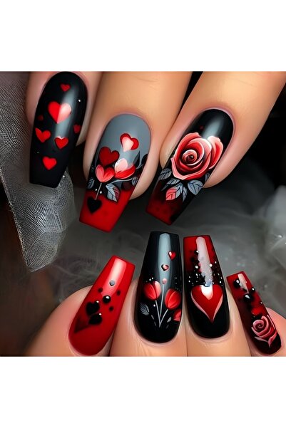 Choice12 1841 24pcs/set short medium long fake nails for Spring summer season...