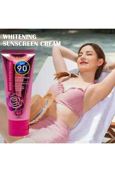 Kiss Beauty Whitening Sunscreen Cream SPF 90 PA+++ with UV Protection, Refres...