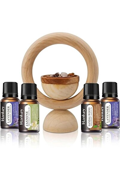 Generic Natural Wood Essential Oil Diffuser with Healing Stones – Includes Fr...