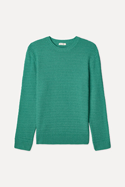 Mudo Men's Green Crew Neck Sweater