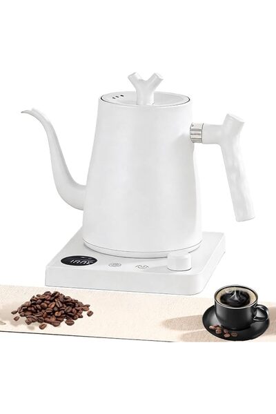 Yighlima 1L Smart Electric Gooseneck Kettle,1000W Fast Boil 1L, غلاية قهوة,An...