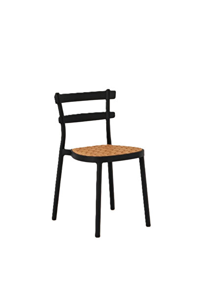 BUNCA Modern Outdoor Chair with Woven Seat – Stylish and Durable Design for G...