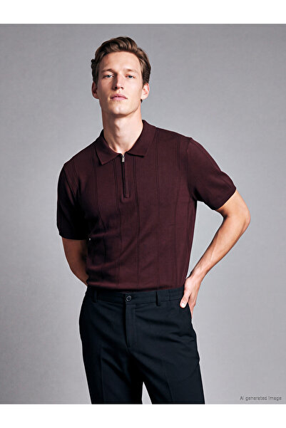 LC Waikiki Peak New Season Polo Collar Men's Knitwear T-Shirt
