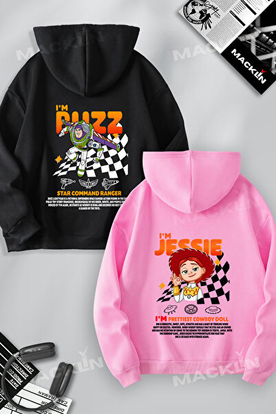 darkopia Lover Couple Combination Jessie and Buzz Back Printed Design Hooded ...