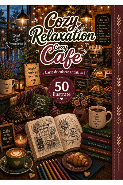 COZY RELAXATION Ζεστό Καφέ. Ανακαλύψτε το νέο χαλαρωτικό βιβλίο ζωγραφικής απ...