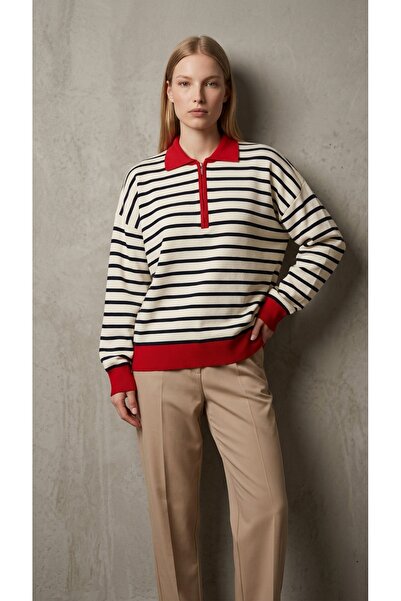fujya Multicolored Zippered Aura Knitwear