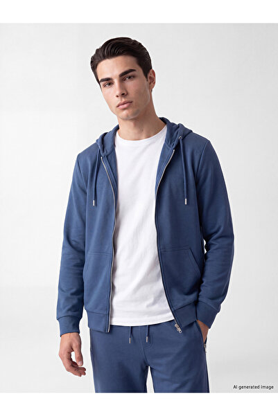 LC Waikiki Sparkling Choices from Shining Store Men's Hooded Zipper Sweatshirt