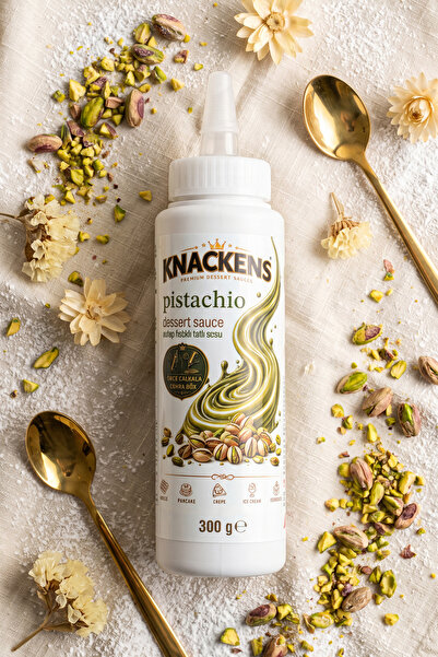 KNACKENS Antep Fıstıklı Waffle & Dondurma & Krep & Pankek Tatlı Sosu