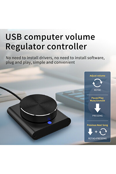 Choice USB Volume Control Knob 2 Modes Multimedia Controller PC Computer Spea...