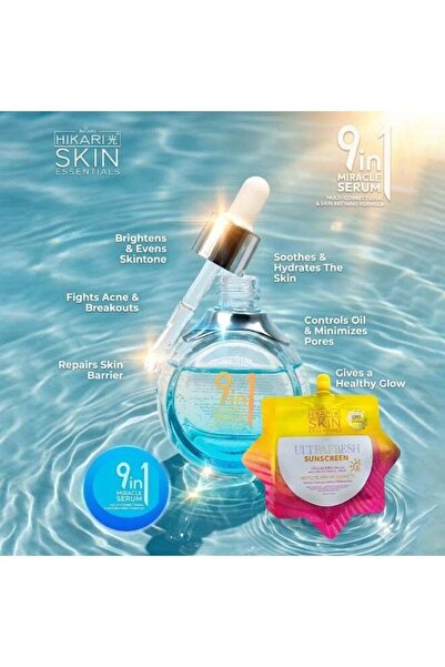 Hikari Skin Essentials Duo: Ultra-Fresh Sunscreen SPF50 PA++++ & 9 in Miracle...
