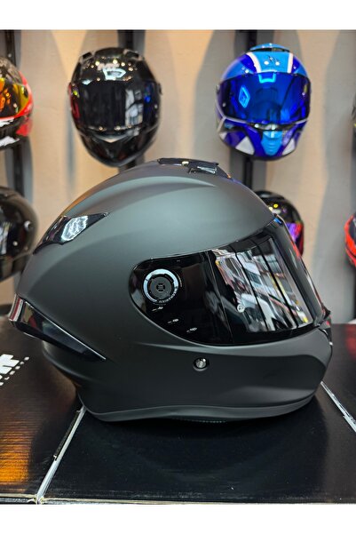 MT Helmets Targo S Pure Mat kask siyah vizörlü