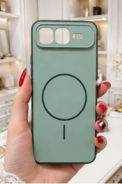 CaseTechnoo İnfinix Smart 10 Plus Uyumlu MagSafe Görünümlü Soft BTU Silikon K...