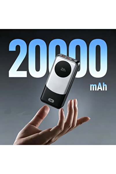 Generic Brand 20000mAh portable power bank, 22.5W fast charging, LED digital ...
