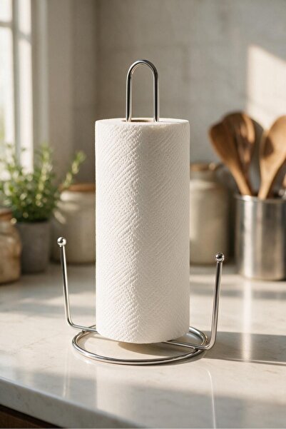 BEYZANA Krom Dik Kağıt Havluluk Peçetelik Mutfak Ve Banyo Peçeteliği