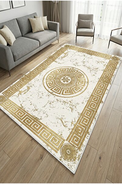 CENTER AVM Gold Halı Salon Halısı 4m2 160x230 Salon Halısı Makinede Yıkanabil...
