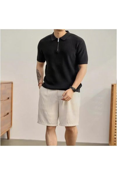 casme Men's Polo Shirt Athletic Polo Quick Dry Short Sleeve Stretch Outdoor Shirt Suitable for Golf Tennis Office