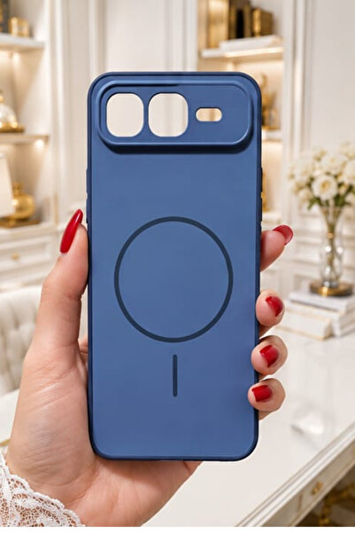CaseTechnoo İnfinix Smart 10 Plus Uyumlu MagSafe Görünümlü Soft BTU Silikon K...