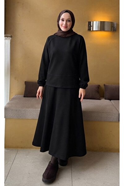 secret of VALORIA Modal Skirted Suit Sporty Stylish Premium Quality Hijab Lon...