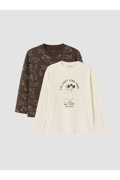 LC Waikiki Printed Boys' 2-Pack T-Shirts
