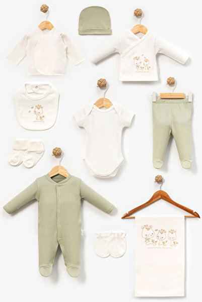 Bebitof Spotted Giraffes Patterned 10 Piece Hospital Discharge Set
