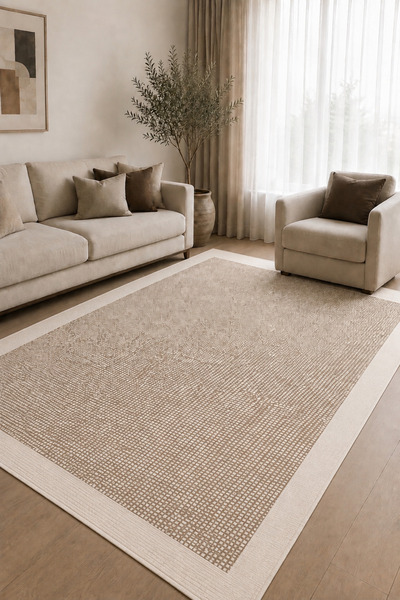 CENTER AVM Vizon Halı Salon Halısı 4m2 160x230 Salon Halısı Makinede Yıkanabi...
