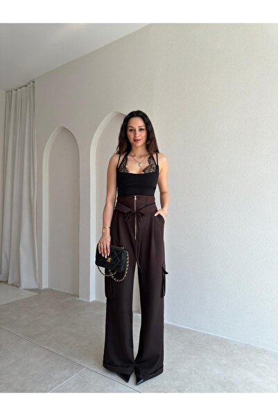 Mooi Butik EVERTON Özel Tasarım Pantolon 9001 - Acı Kahve