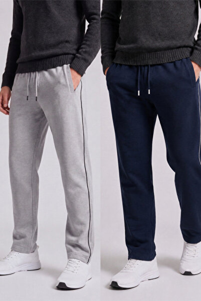 Veleno Men's 2-Piece Advantageous Pack: Hooded Baggy Fleece-Lined Sweatpants,...
