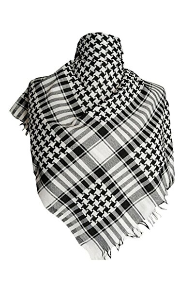 İSTANBULSTYLEMODA Cotton Puffy Bag Kefiye Shawl