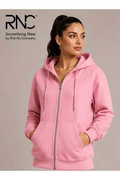 NewCabin New Season 3-Thread Combed Cotton Kangaroo Pocket Hooded Jacket with Inner Lining, 2-Piece Jacket