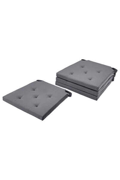 IKEA Gri Sandalye Minderi 35x40 cm Yumuşak Dolgulu