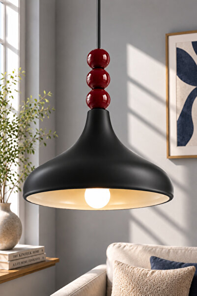 Luna Lighting Misket Model Rustik Tekli Avize Sarkıt Salon Mutfak Oturma Odas...
