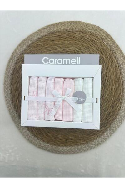 Caramell Patterned Baby Mouth Wipes, Pack of 7